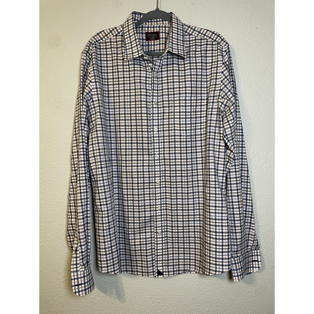 UNTUCKit Men's‎ XL Tall Slim Fit Plaid Long Sleeve Button Down Shirt